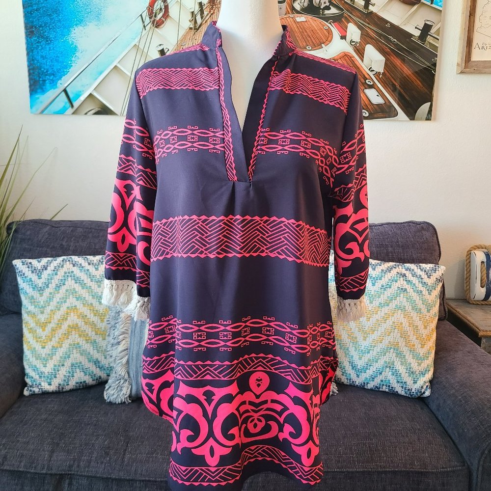 Auditions Tassel Blouse